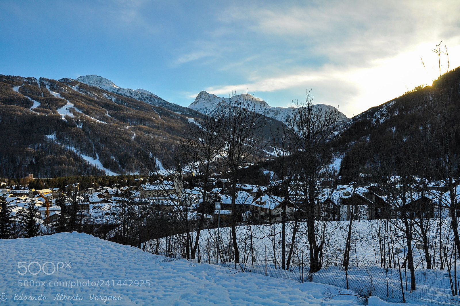 Nikon D5000 sample photo. Snowy sunset (2) photography