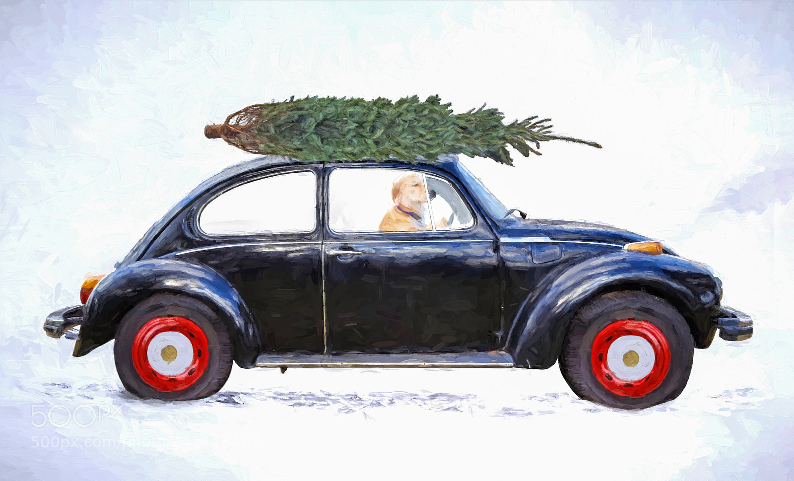 Samsung Galaxy S6 sample photo. Christmas tree on car photography