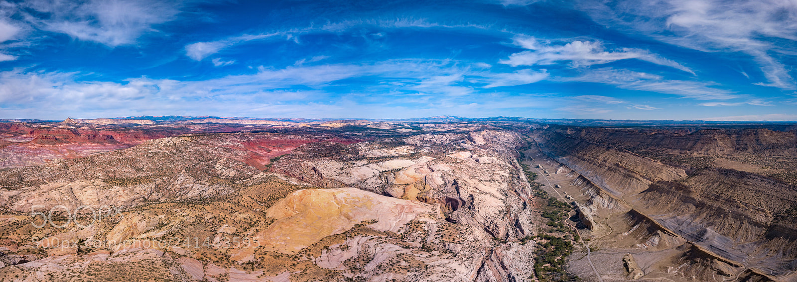 DJI FC220 sample photo. Cottenwood canyon road yellow photography