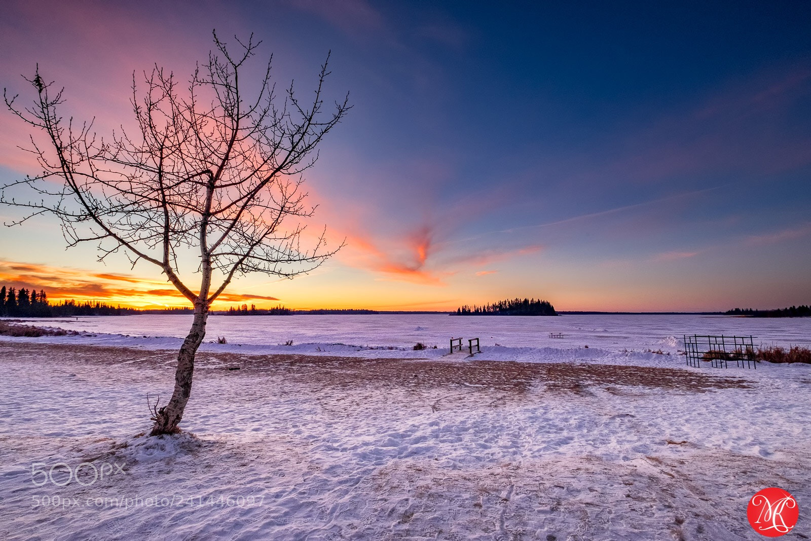 Fujifilm X-T1 sample photo. A winter sunset photography