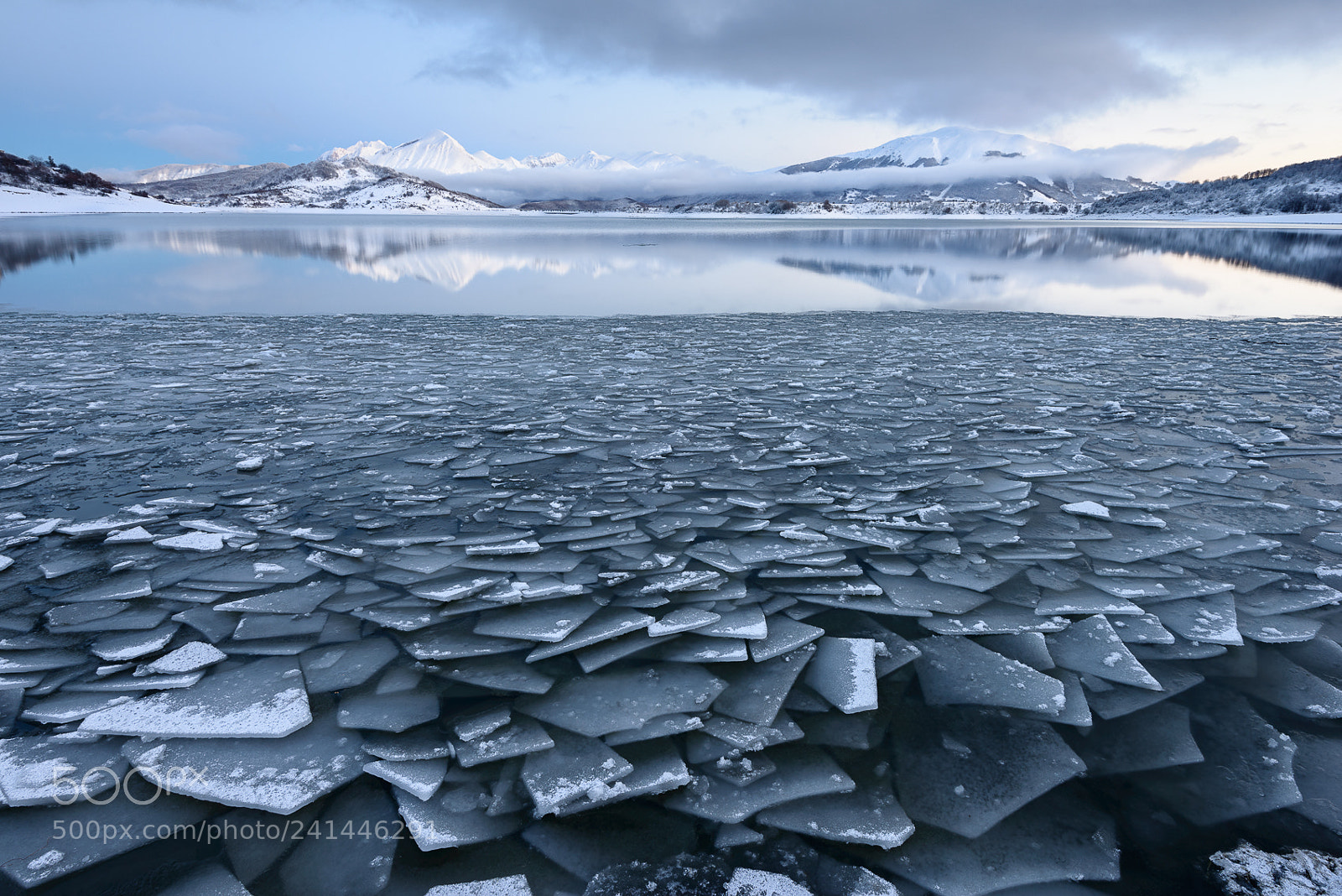 Nikon D800 sample photo. "ice explosion"  (campotosto lake) photography