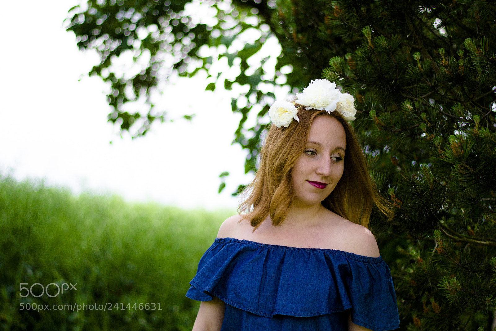 Nikon D3100 sample photo. Eliška with flowers photography