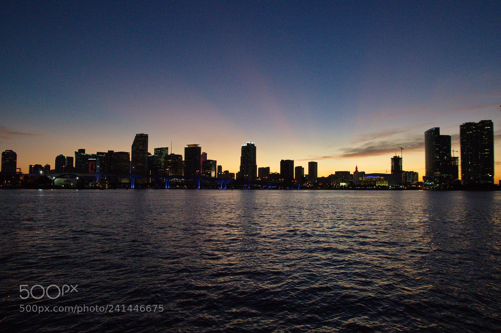 Pentax K-3 sample photo. Miami at dusk photography