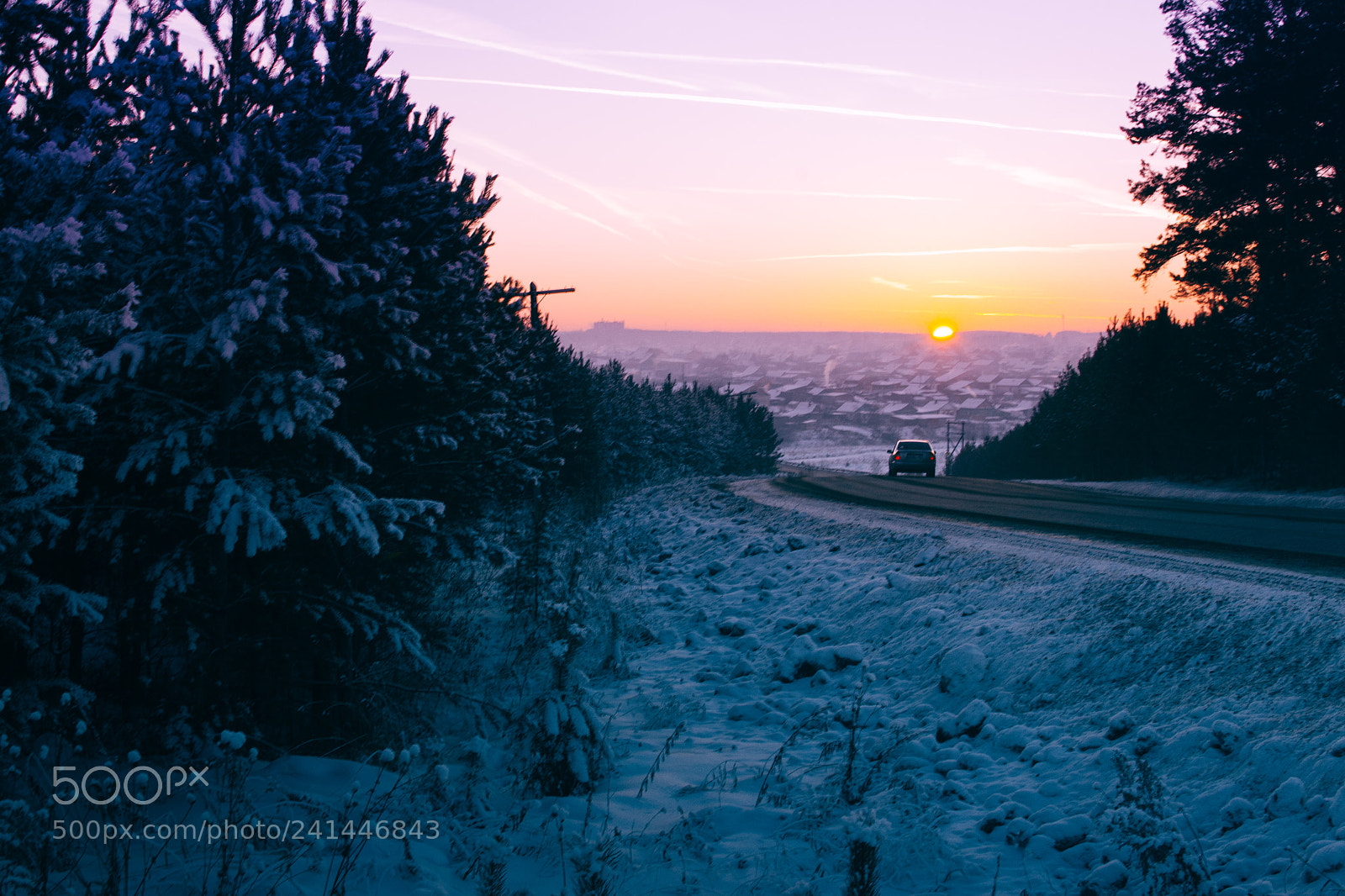 Nikon D3100 sample photo. Winter sunset photography