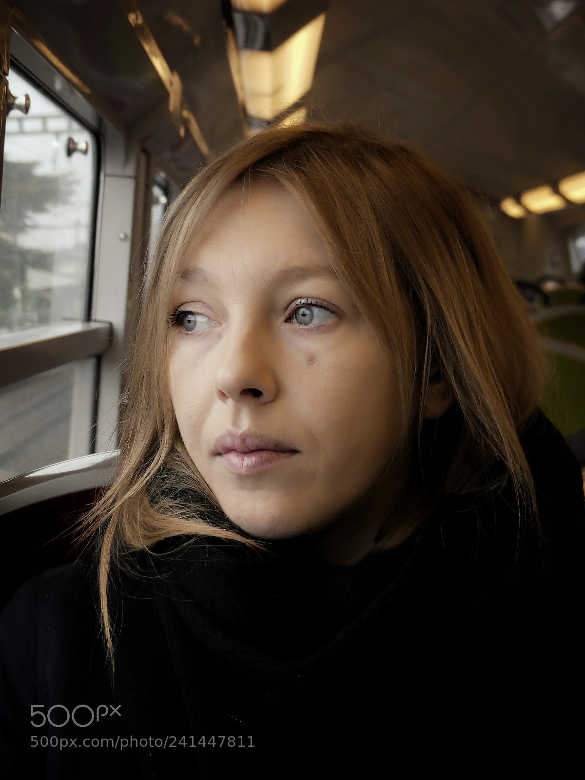 Panasonic Lumix DMC-FZ300 sample photo. Iulia in the train. photography
