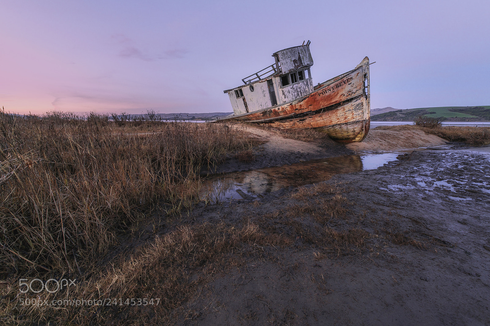 Nikon D850 sample photo. Point reyes boat wreck photography