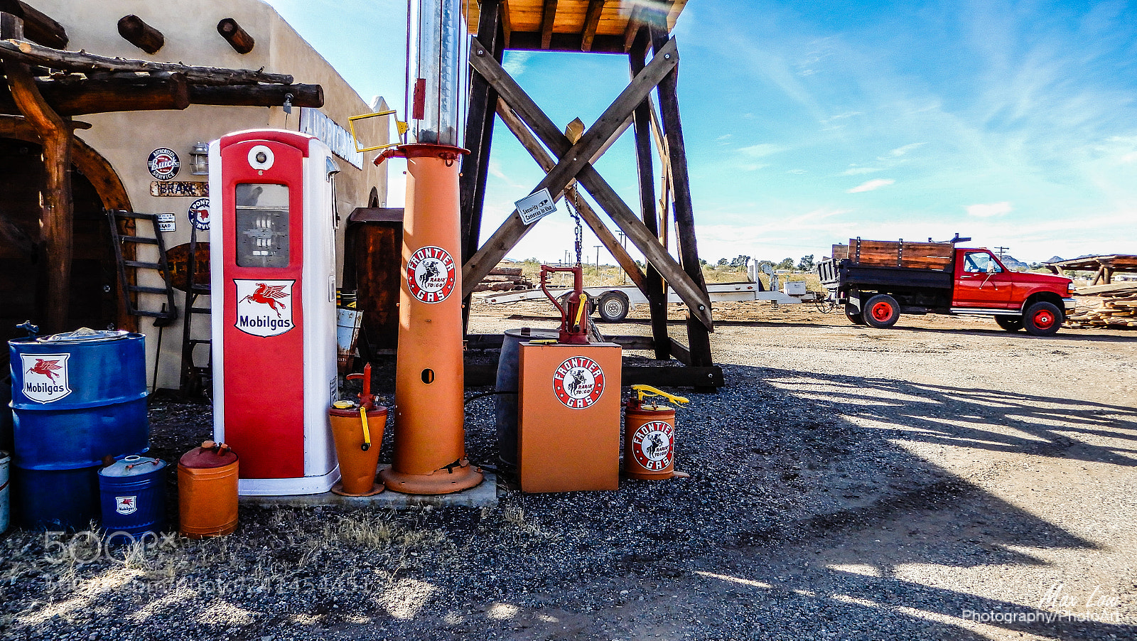 Nikon Coolpix A900 sample photo. Gas pumps photography