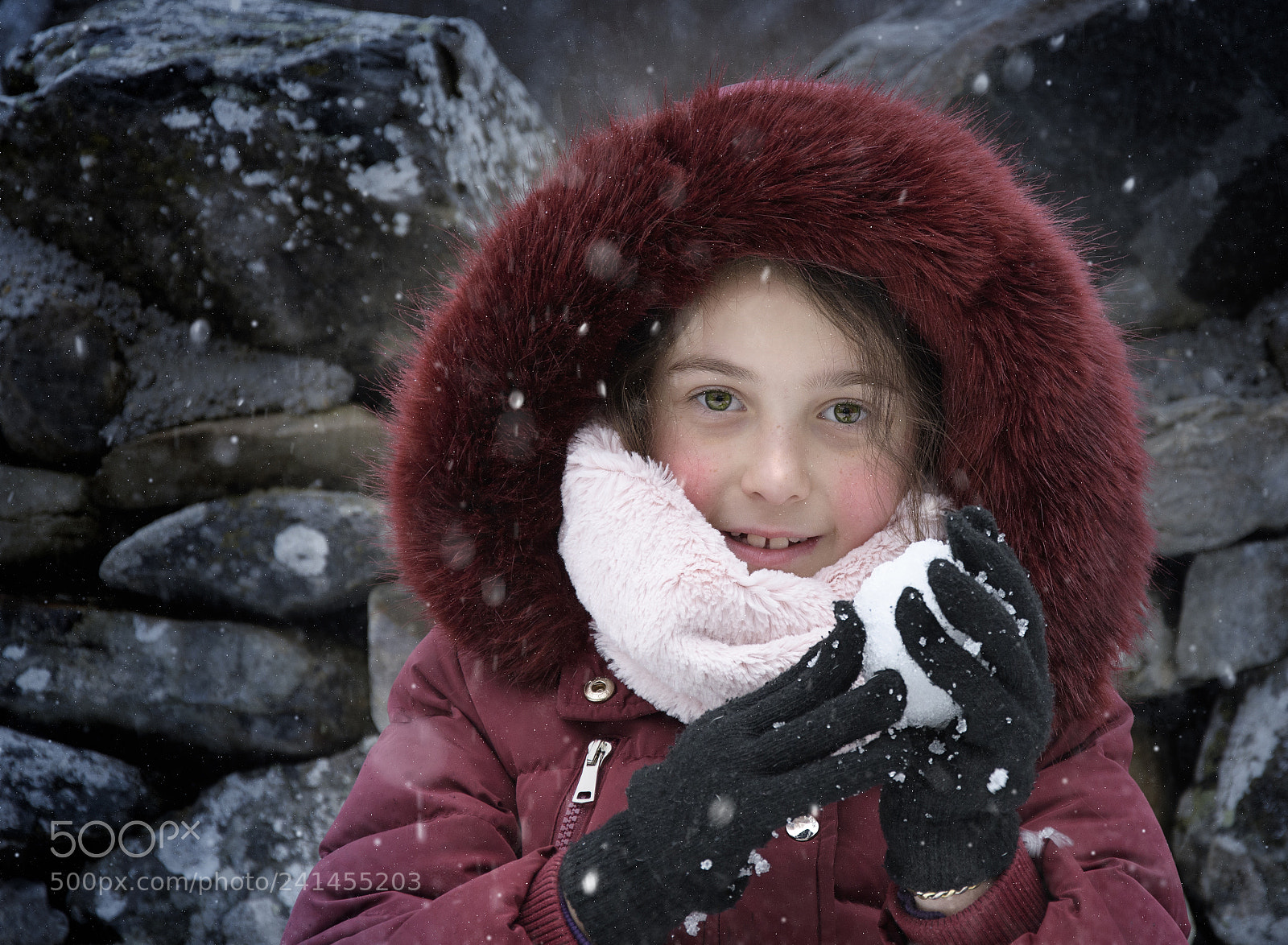 Nikon D500 sample photo. Fiama y la nieve photography