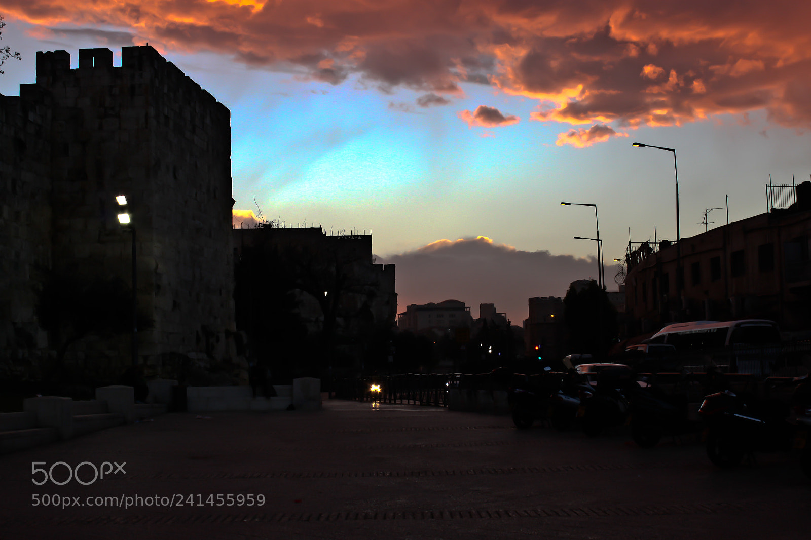 Canon EOS 500D (EOS Rebel T1i / EOS Kiss X3) sample photo. Sunset jerusalem photography