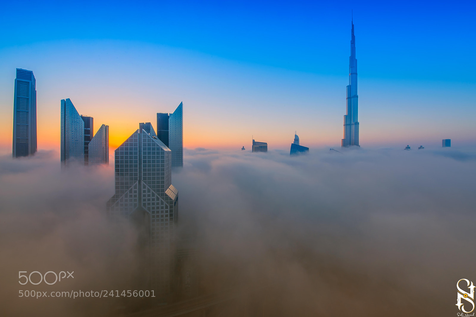 Nikon D800E sample photo. Sunrise in foggy dubai photography