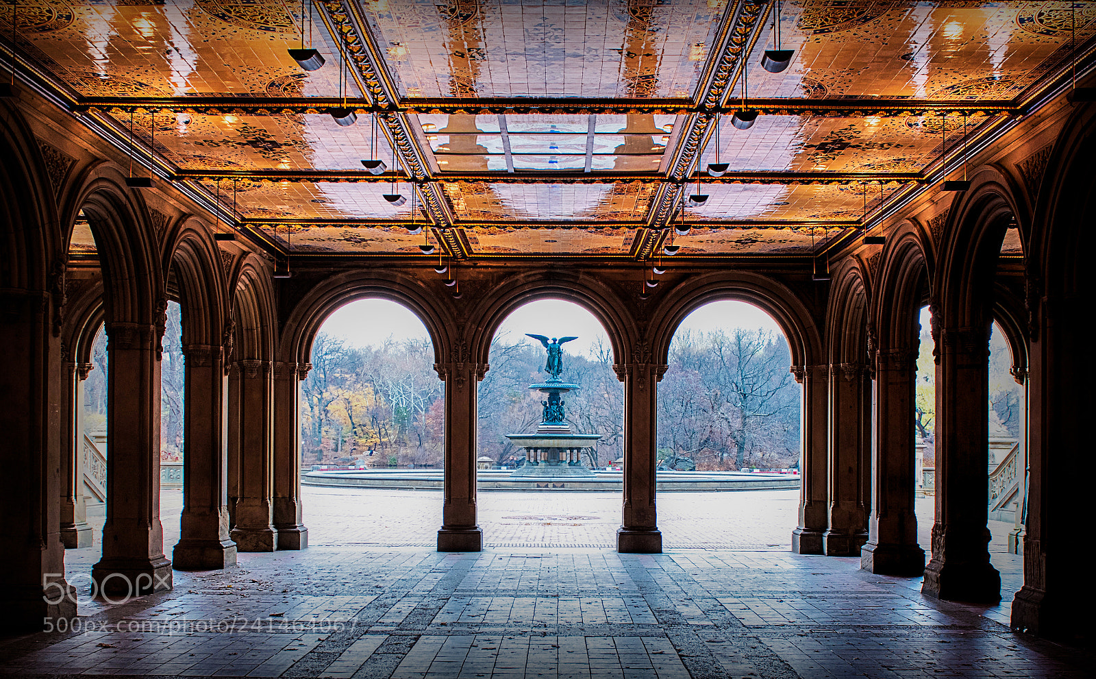 Nikon D810 sample photo. Bethesda arcade winter 2017 photography