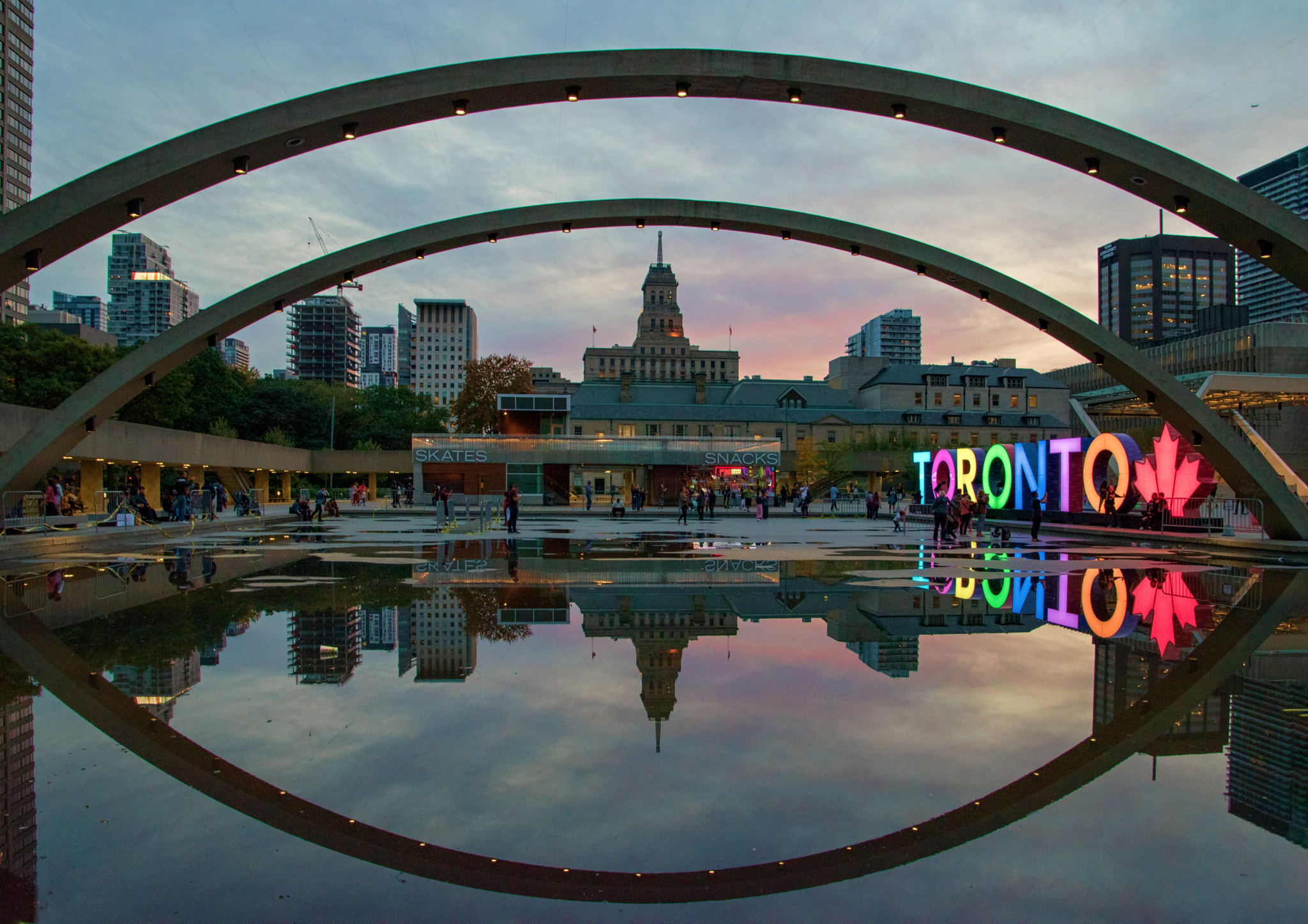 Just Before Sunset in Nathan PhillipsSquare