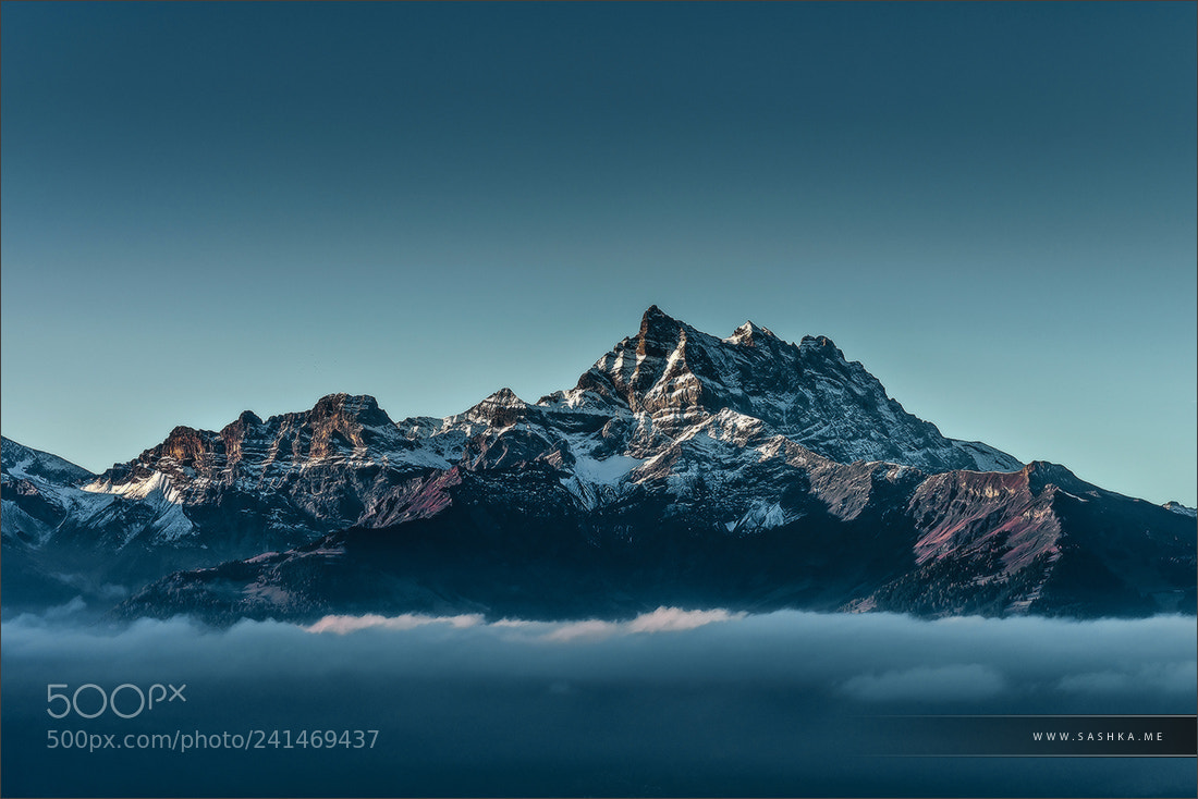 Sony a99 II sample photo. Beautiful alpine peaks view photography