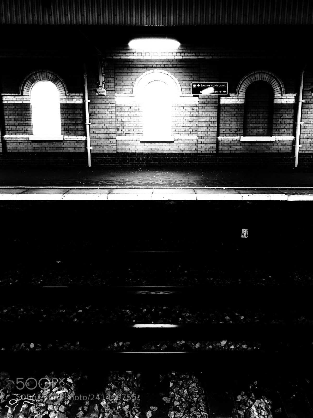 Apple iPhone 7 sample photo. Waterloo station at night photography