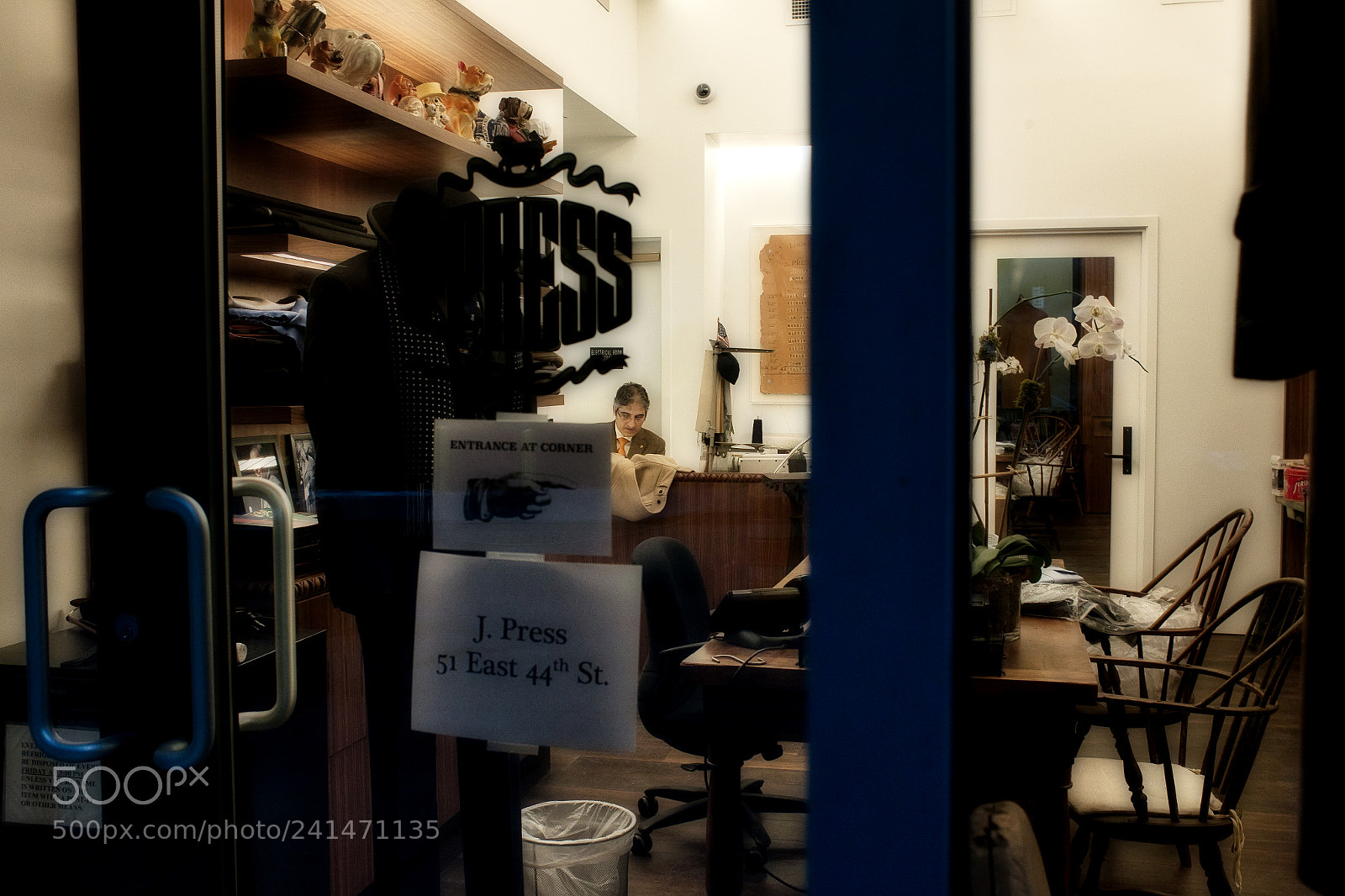 Fujifilm X100S sample photo. Tailor at work, j.press photography
