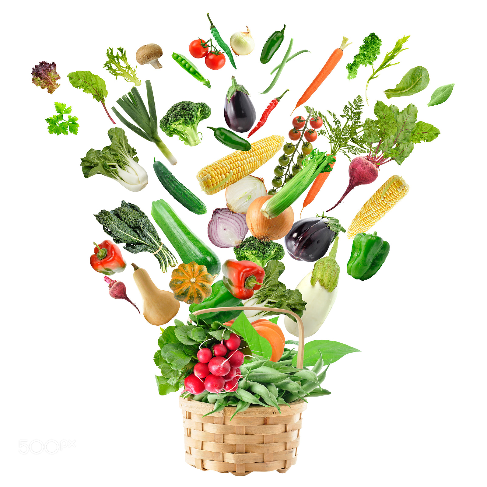 Nikon D90 sample photo. Basket of healthy food photography