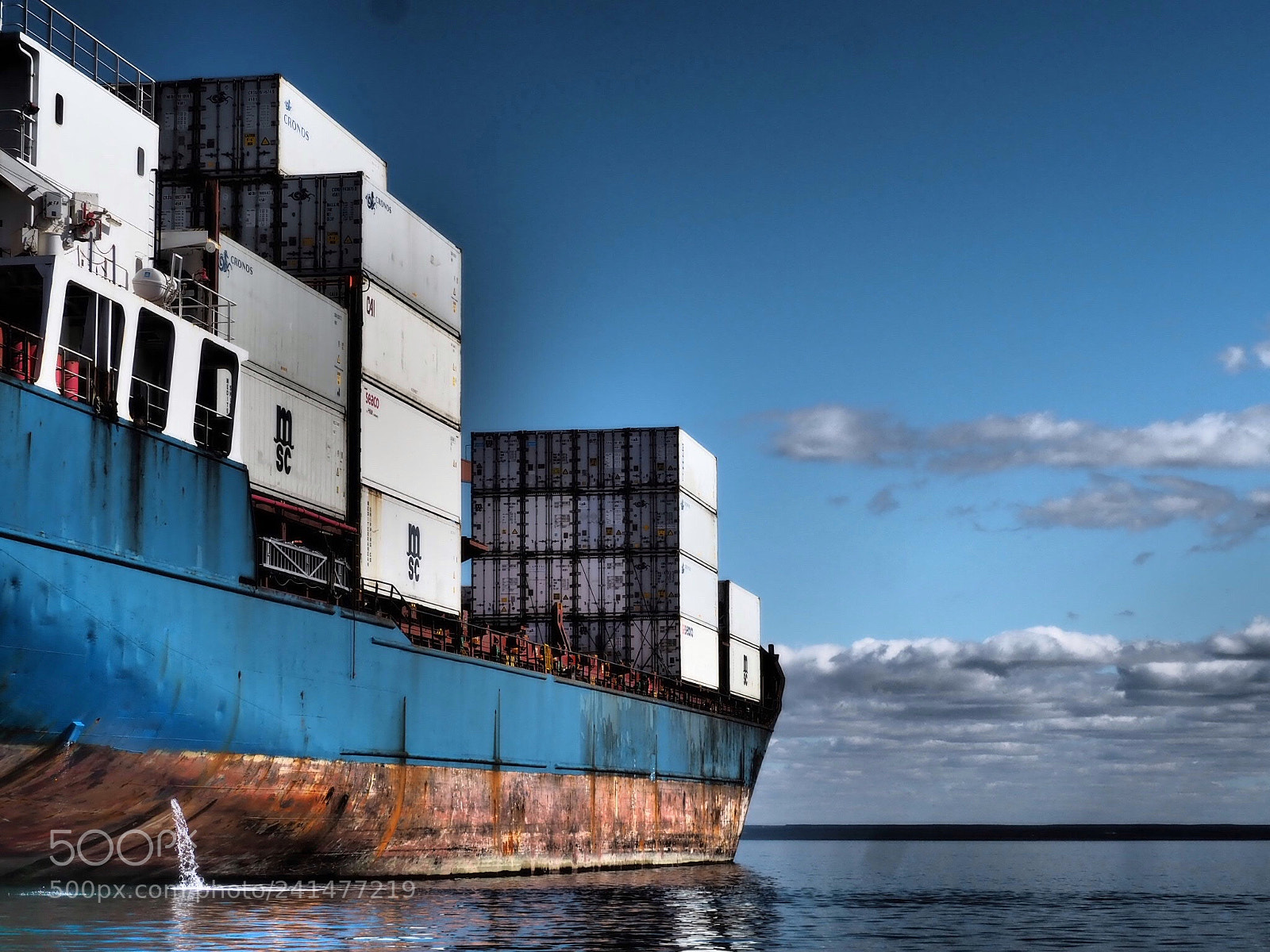 Olympus OM-D E-M10 II sample photo. Transporting containers photography