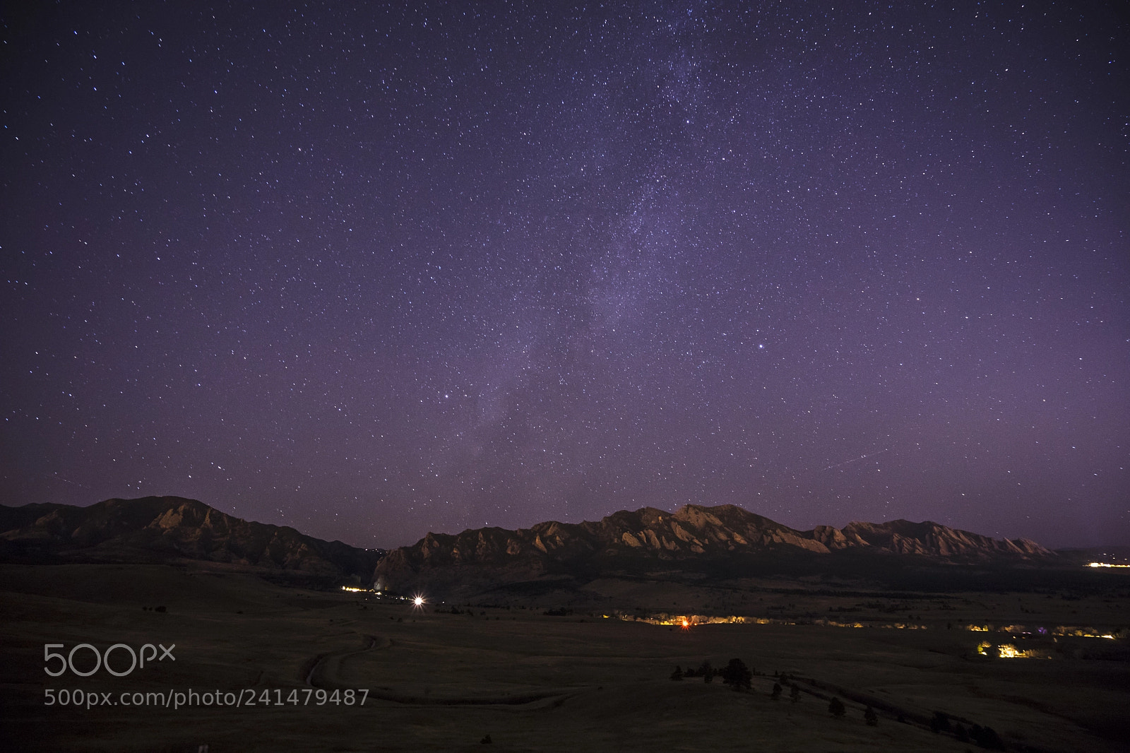Sony a7 II sample photo. Milky way over boulder photography