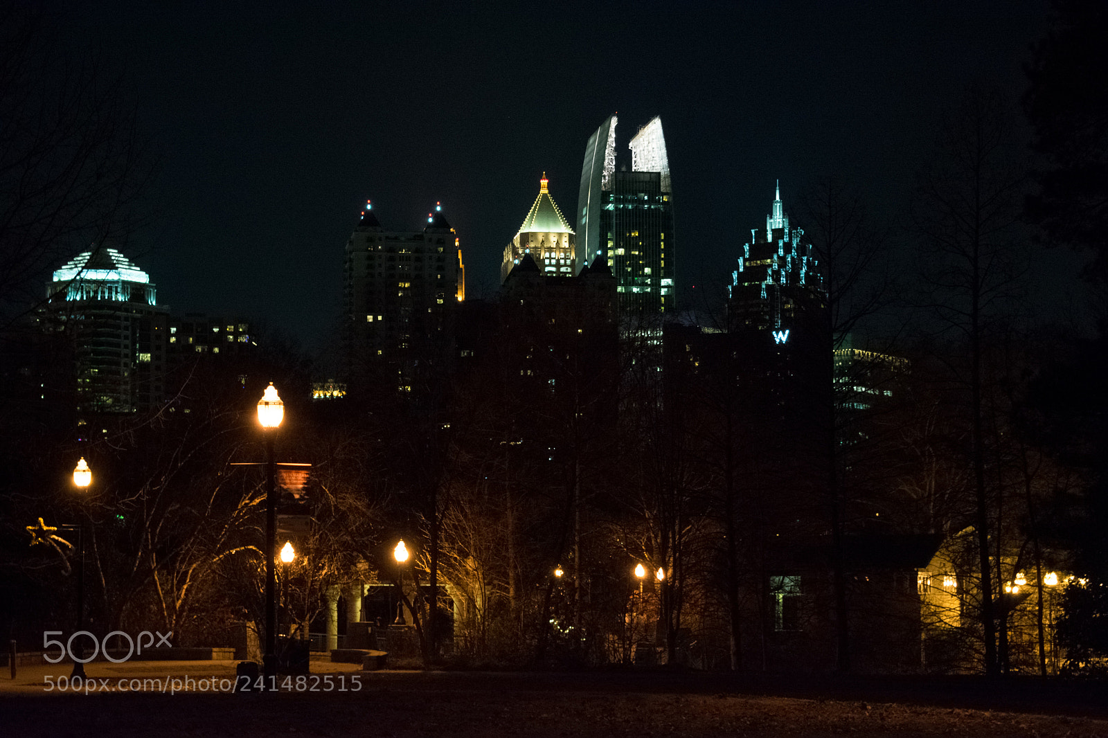 Nikon D3400 sample photo. Atlanta from the park photography