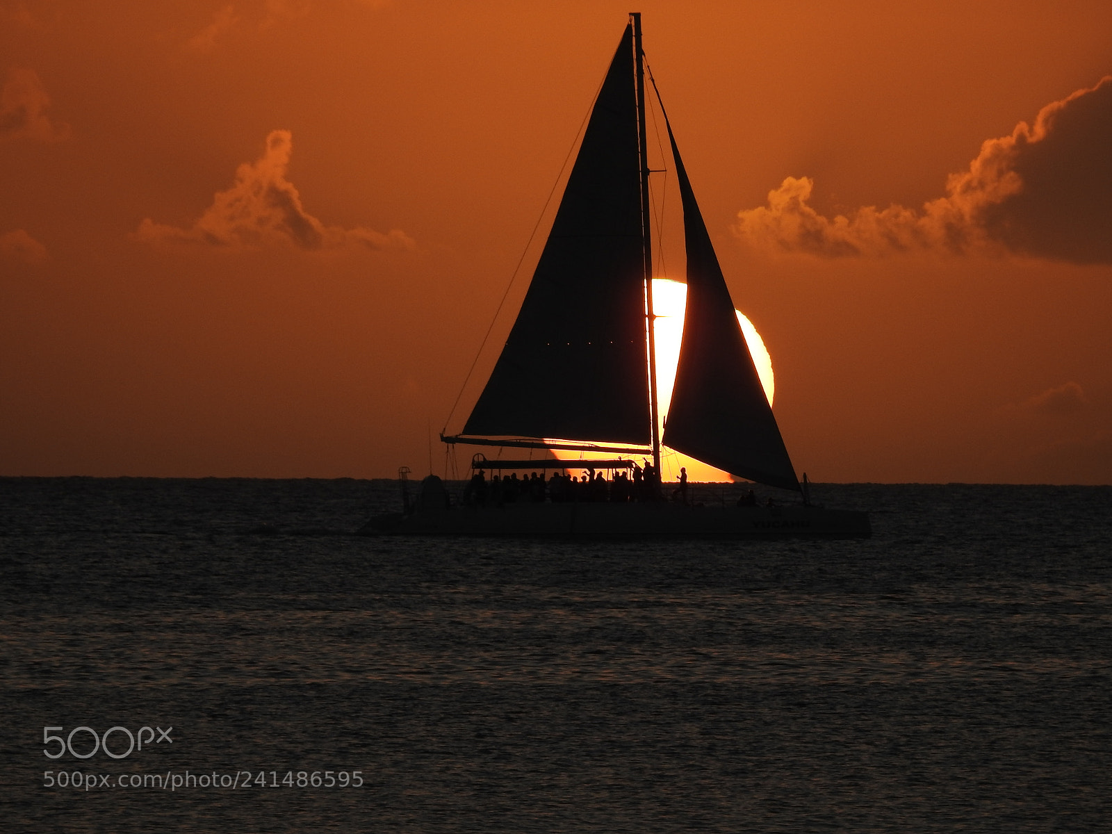 Nikon Coolpix P900 sample photo. Yacht in sunset photography