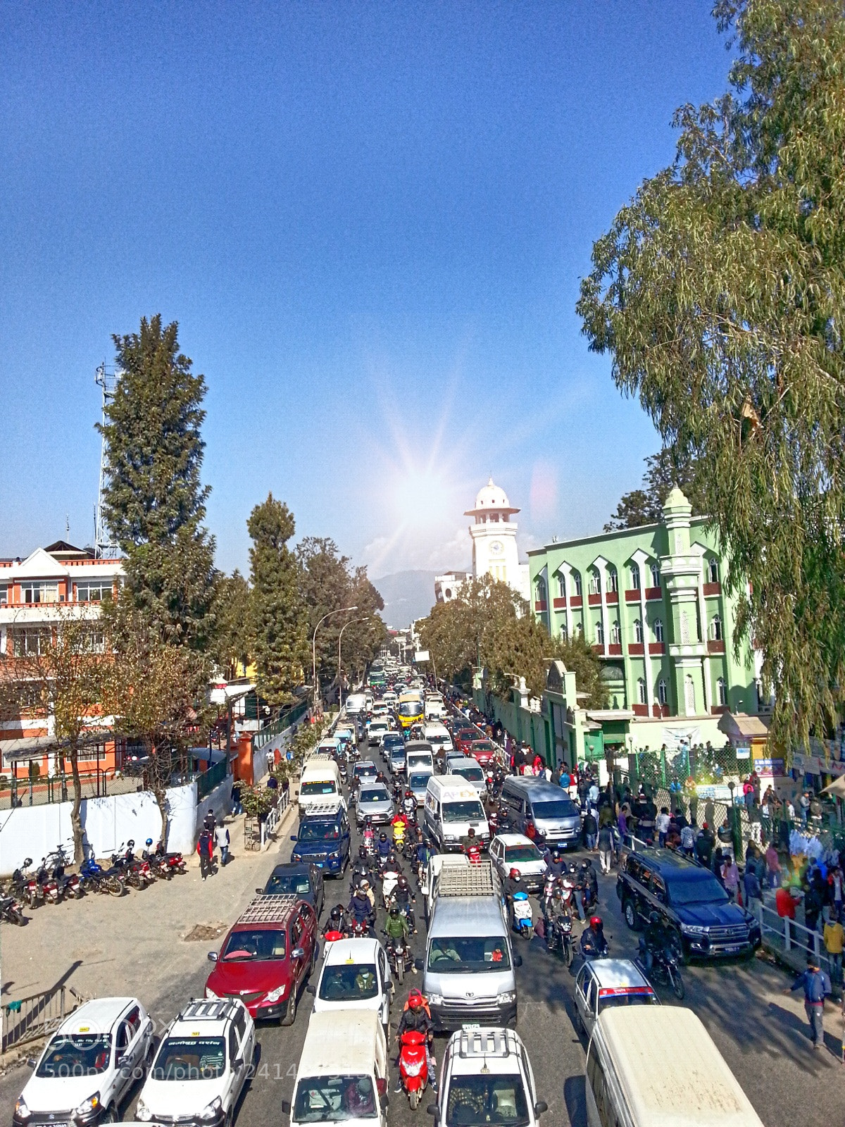 Samsung Galaxy Note2 sample photo. Traffic jam @kathmandu photography