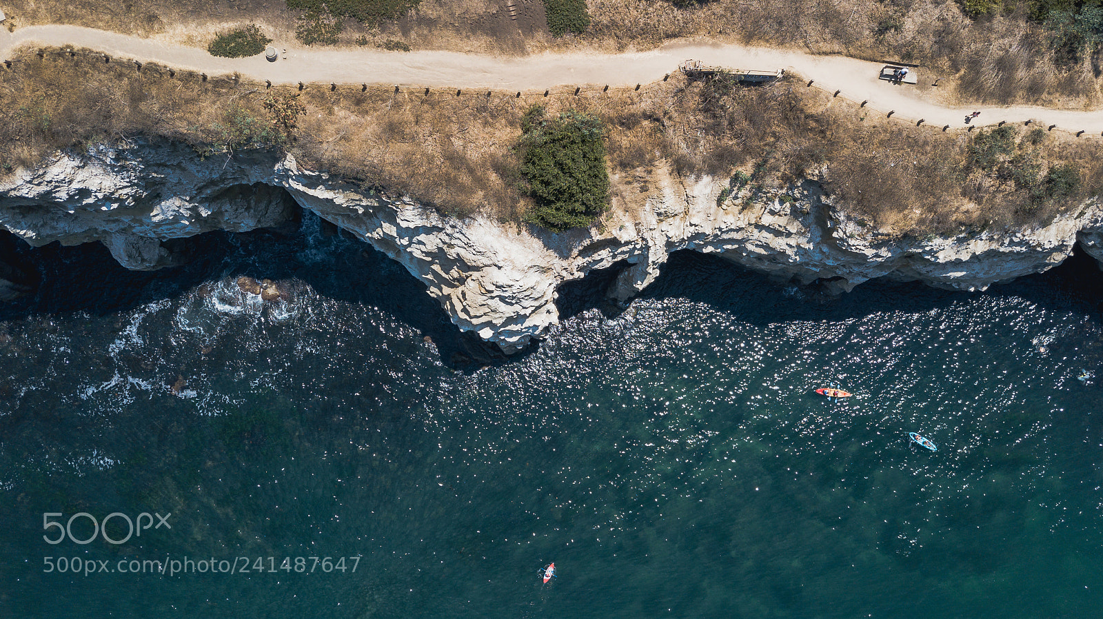 DJI FC220 sample photo. Coast walk photography