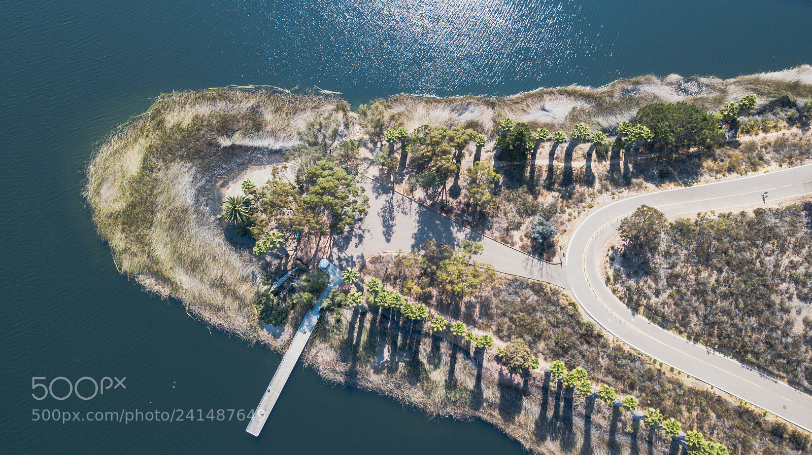 DJI FC220 sample photo. Lake roundabout photography