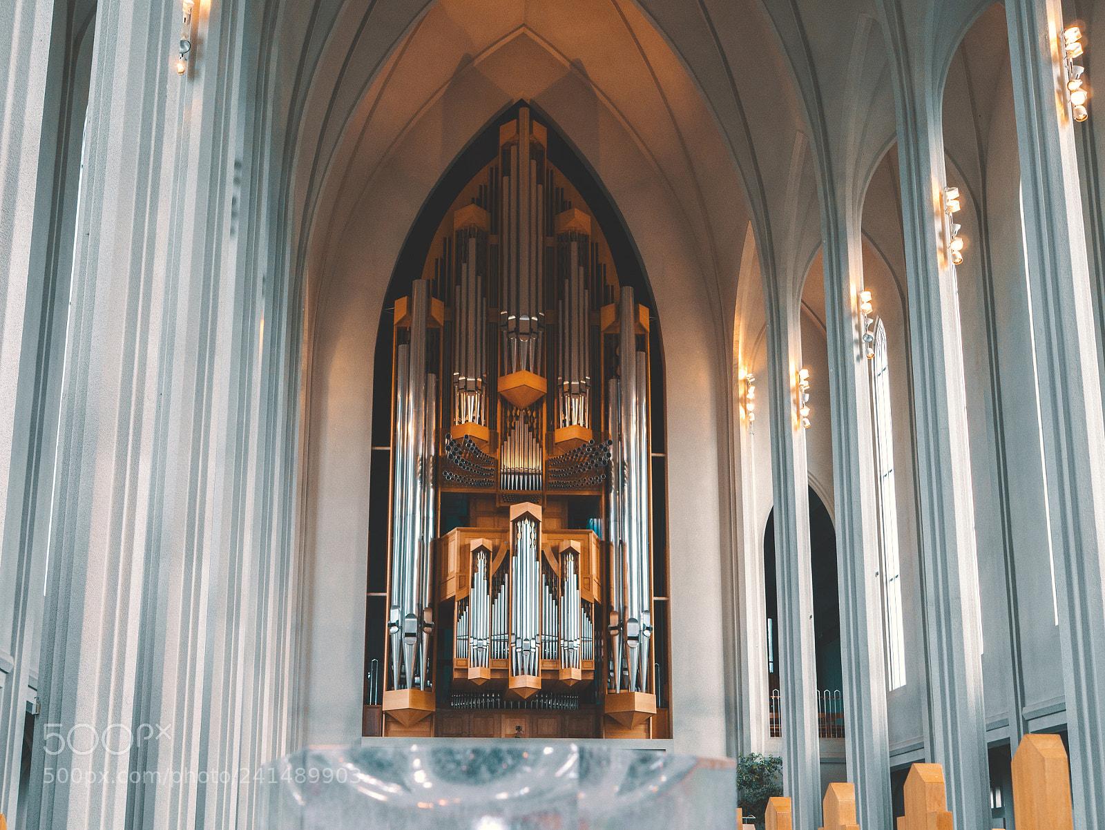 Panasonic Lumix DMC-G7 sample photo. Pipe organ inside hallgrimskirkja photography