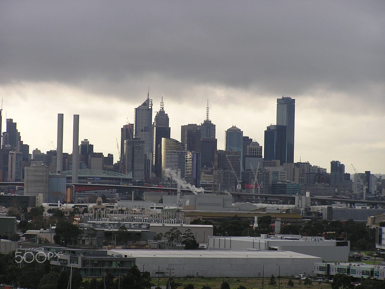 Olympus C740UZ sample photo. City view from west gate bridge melbourne photography