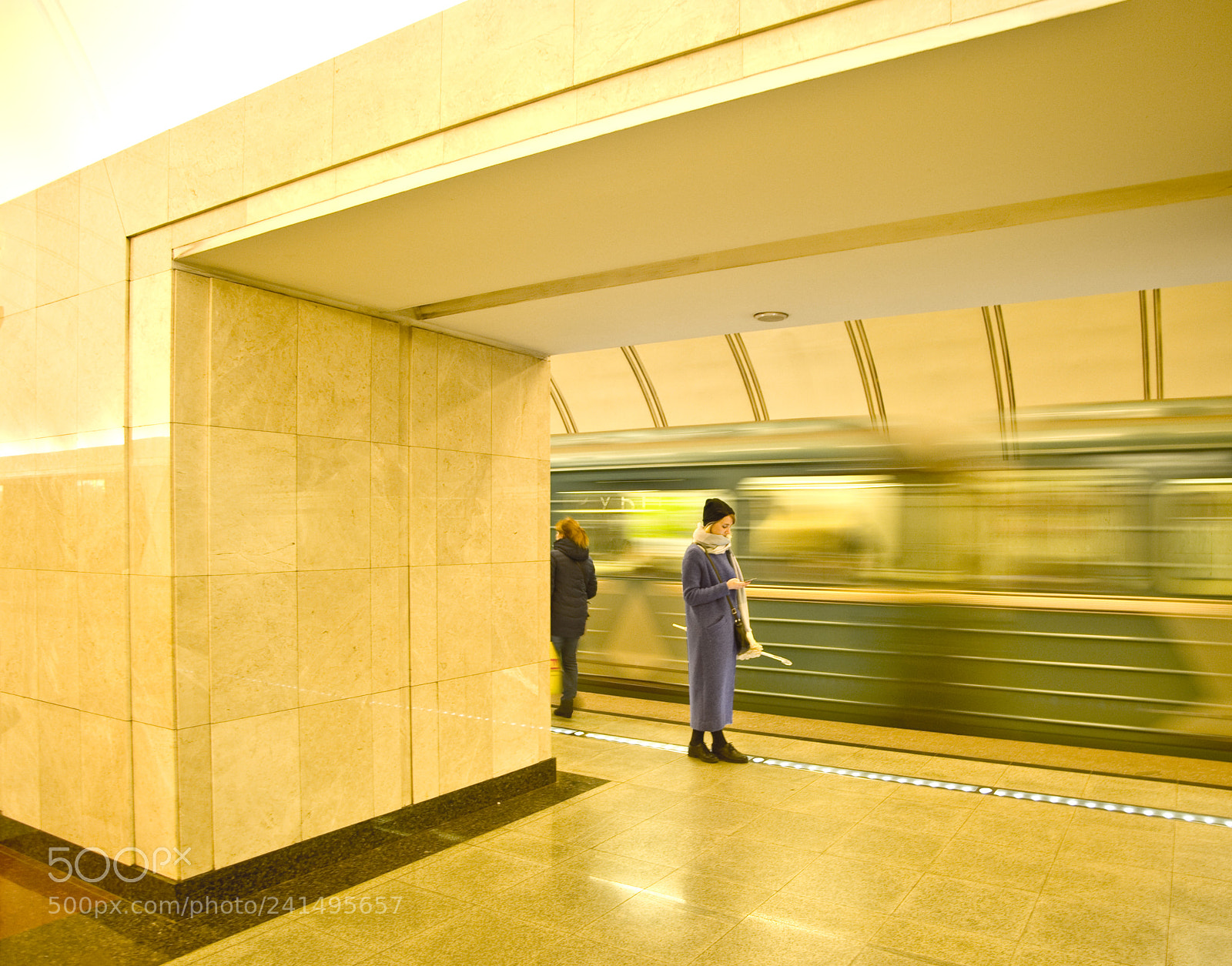 Nikon D700 sample photo. Moving in moscow metro photography