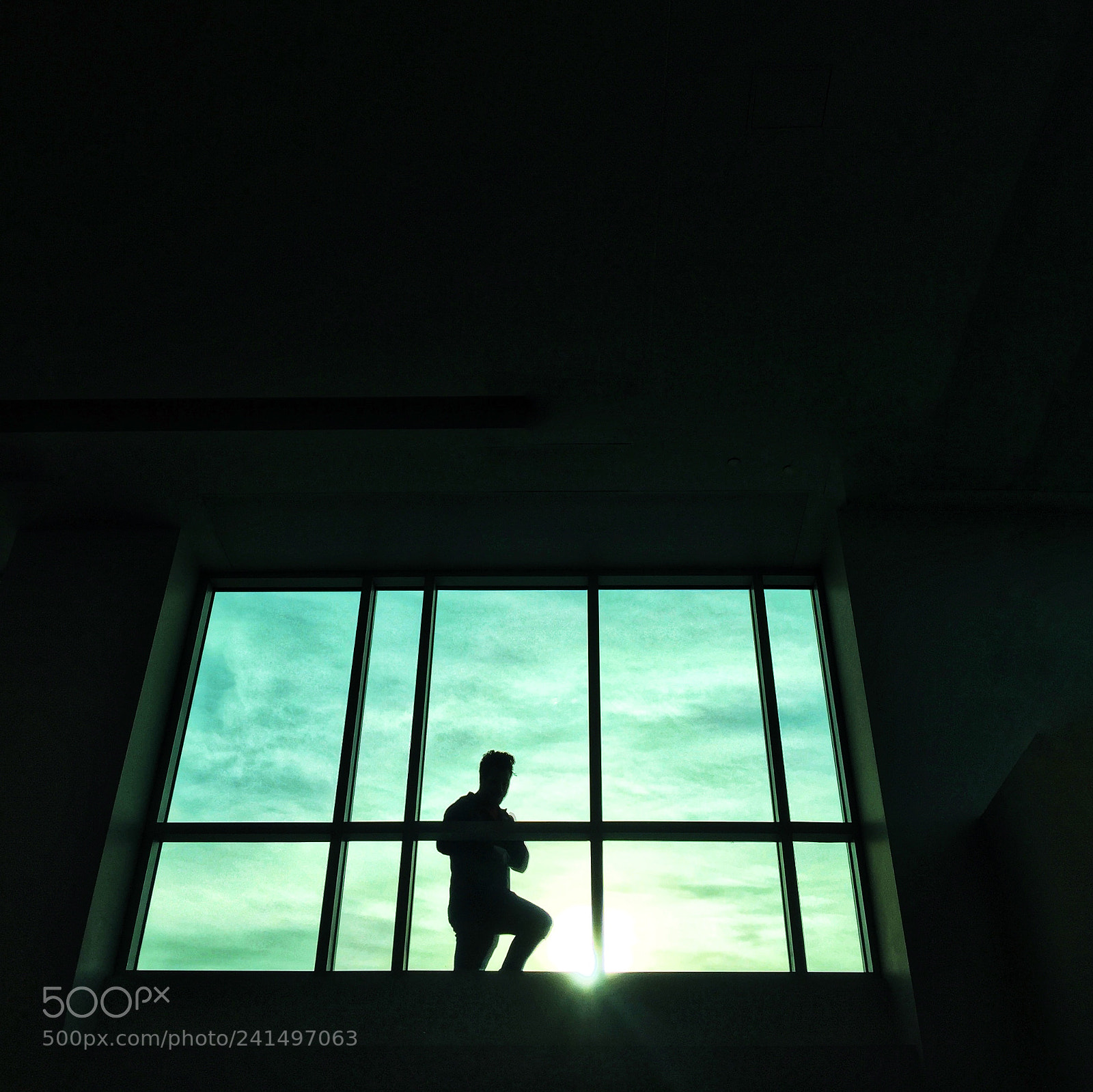 Apple iPhone 6 Plus sample photo. Silhouette against a large photography