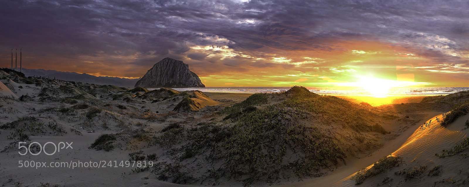 Pentax 645Z sample photo. Morro rock sunset photography