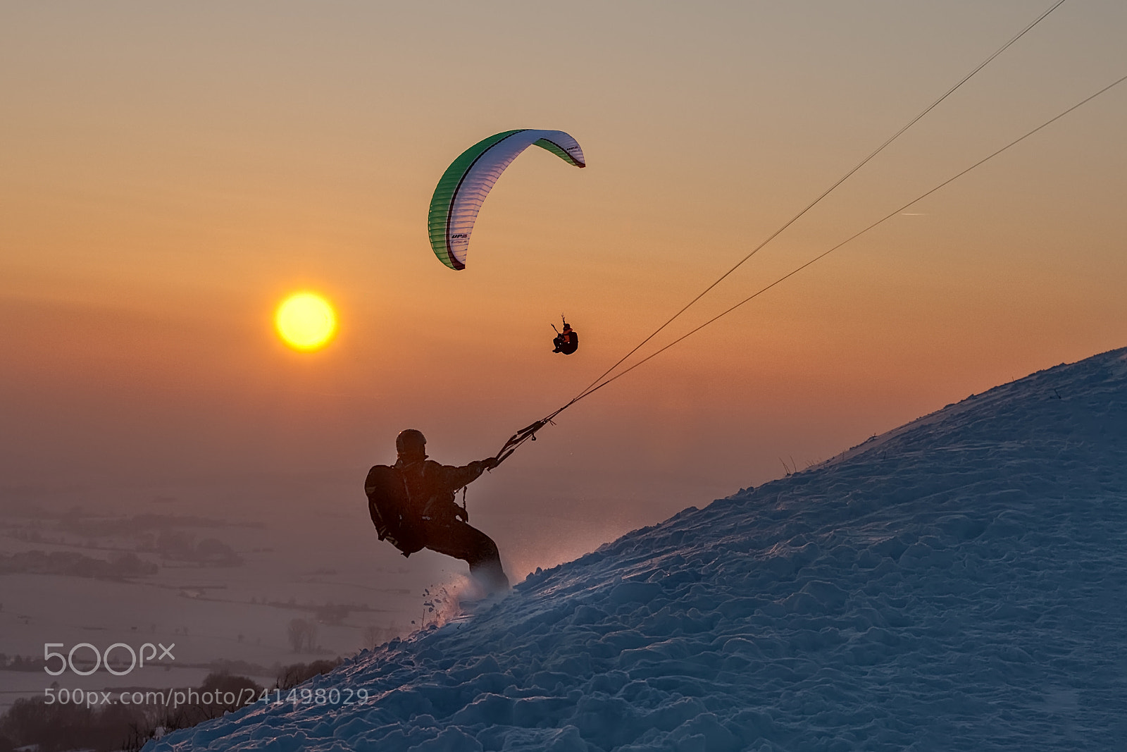 Nikon D200 sample photo. Paragleiting photography