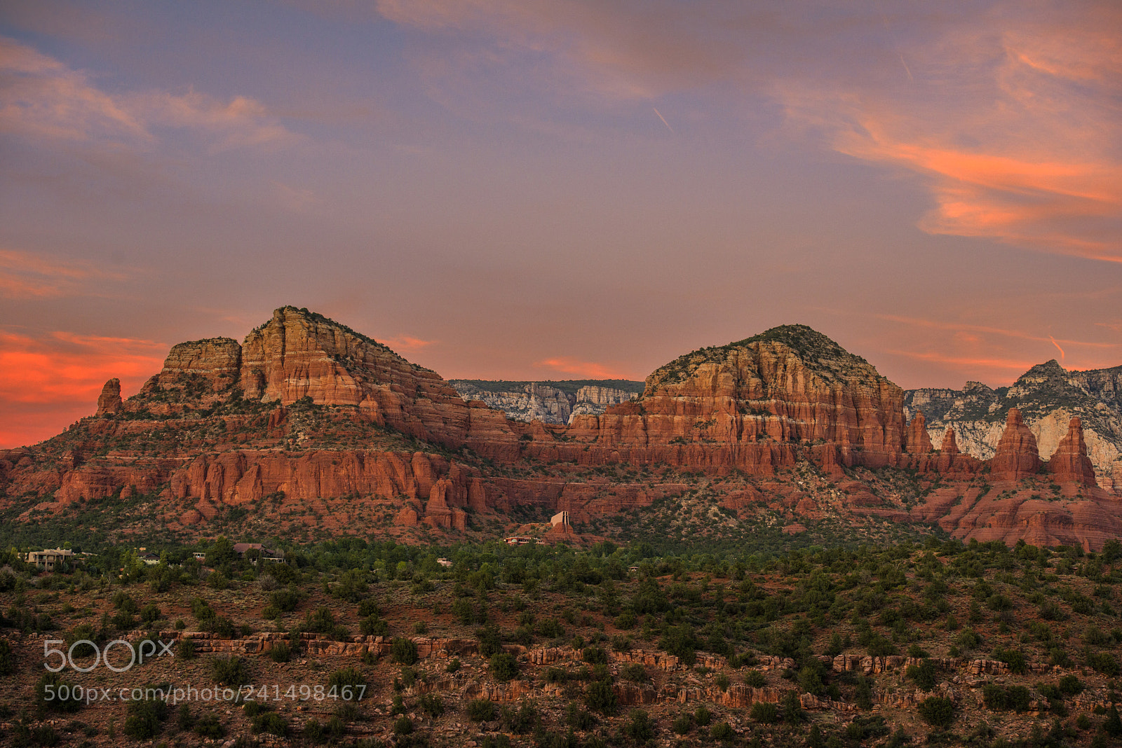 Nikon D800 sample photo. Red rock sunset photography