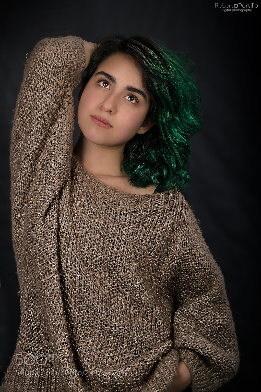 Nikon D3100 sample photo. Pryss; green hair photography