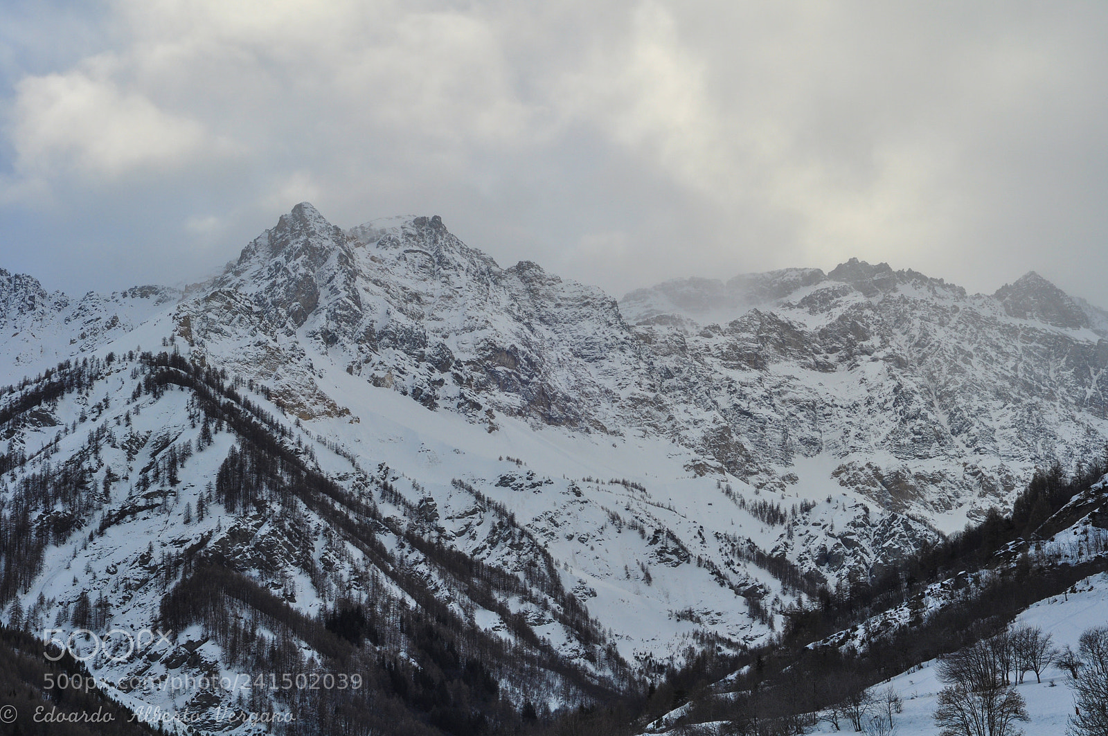 Nikon D5000 sample photo. Snowstorm over bardonecchia photography