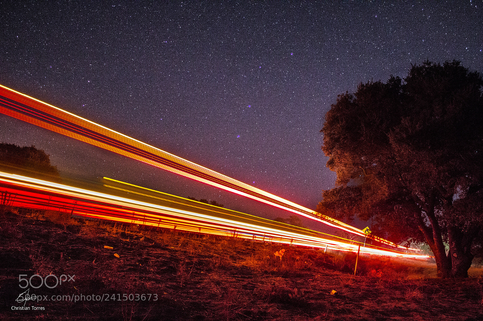 Canon EOS 60D sample photo. Intense lightpaint + stars photography