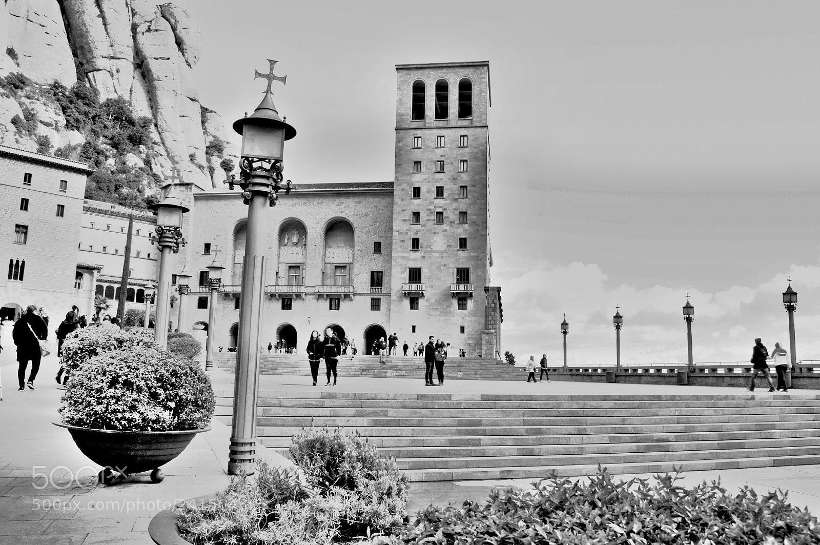 Nikon D5000 sample photo. Basilica  of montserrat photography