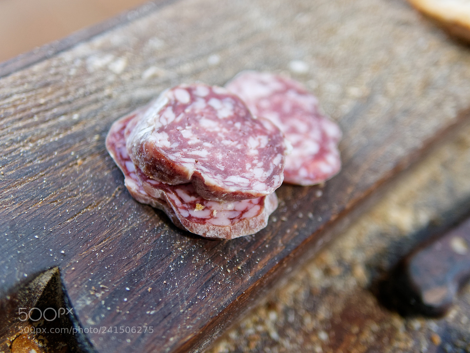Panasonic Lumix DMC-GX85 (Lumix DMC-GX80 / Lumix DMC-GX7 Mark II) sample photo. Sliced italian salame close photography