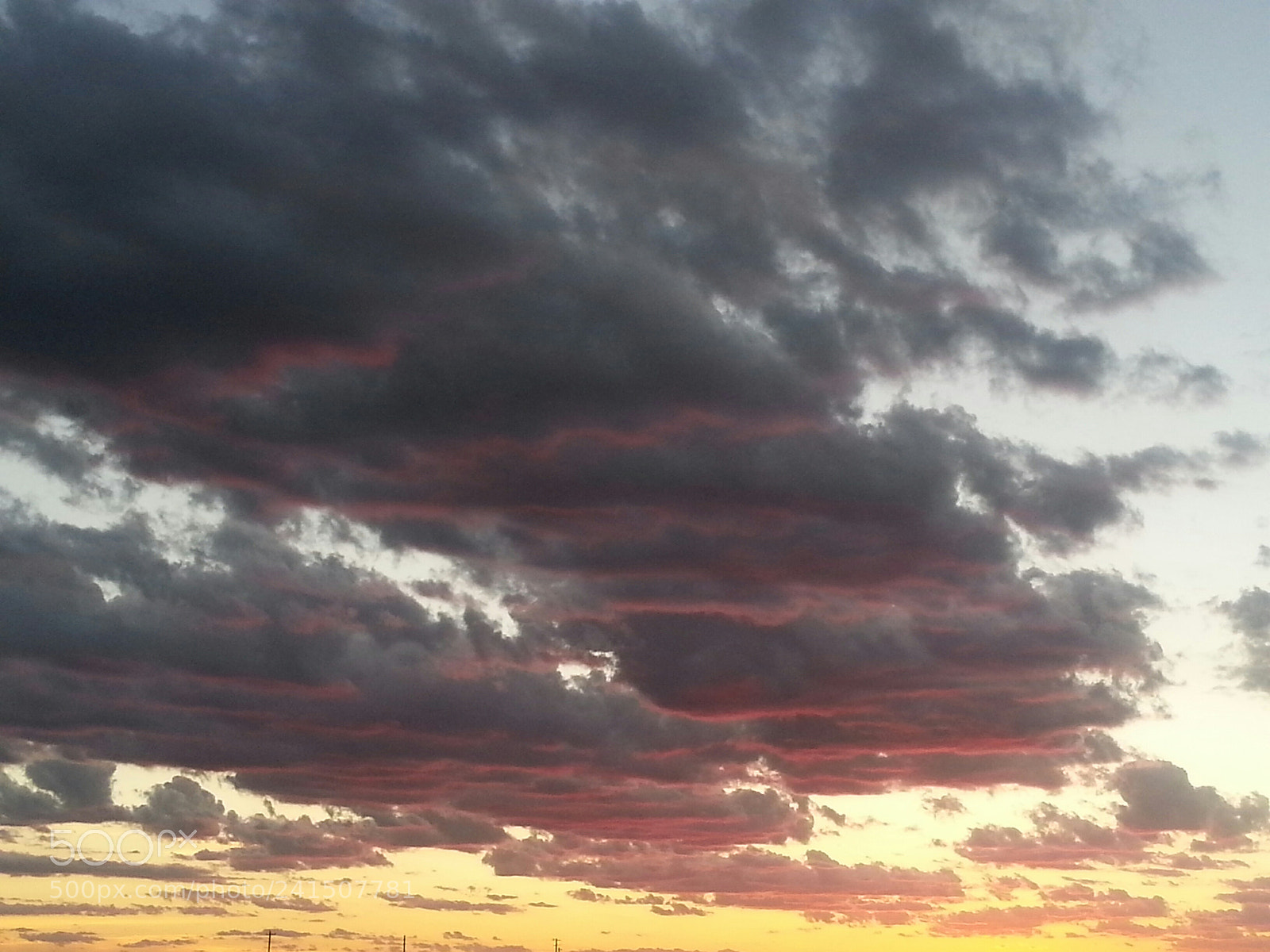 Samsung Galaxy Note2 sample photo. Texas sunset in clouds photography