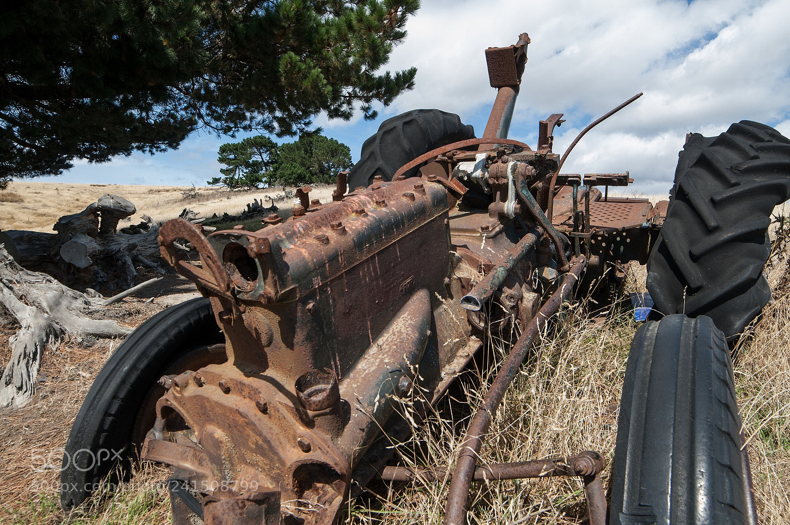 Nikon D90 sample photo. Rusty tractor, christchurch port photography