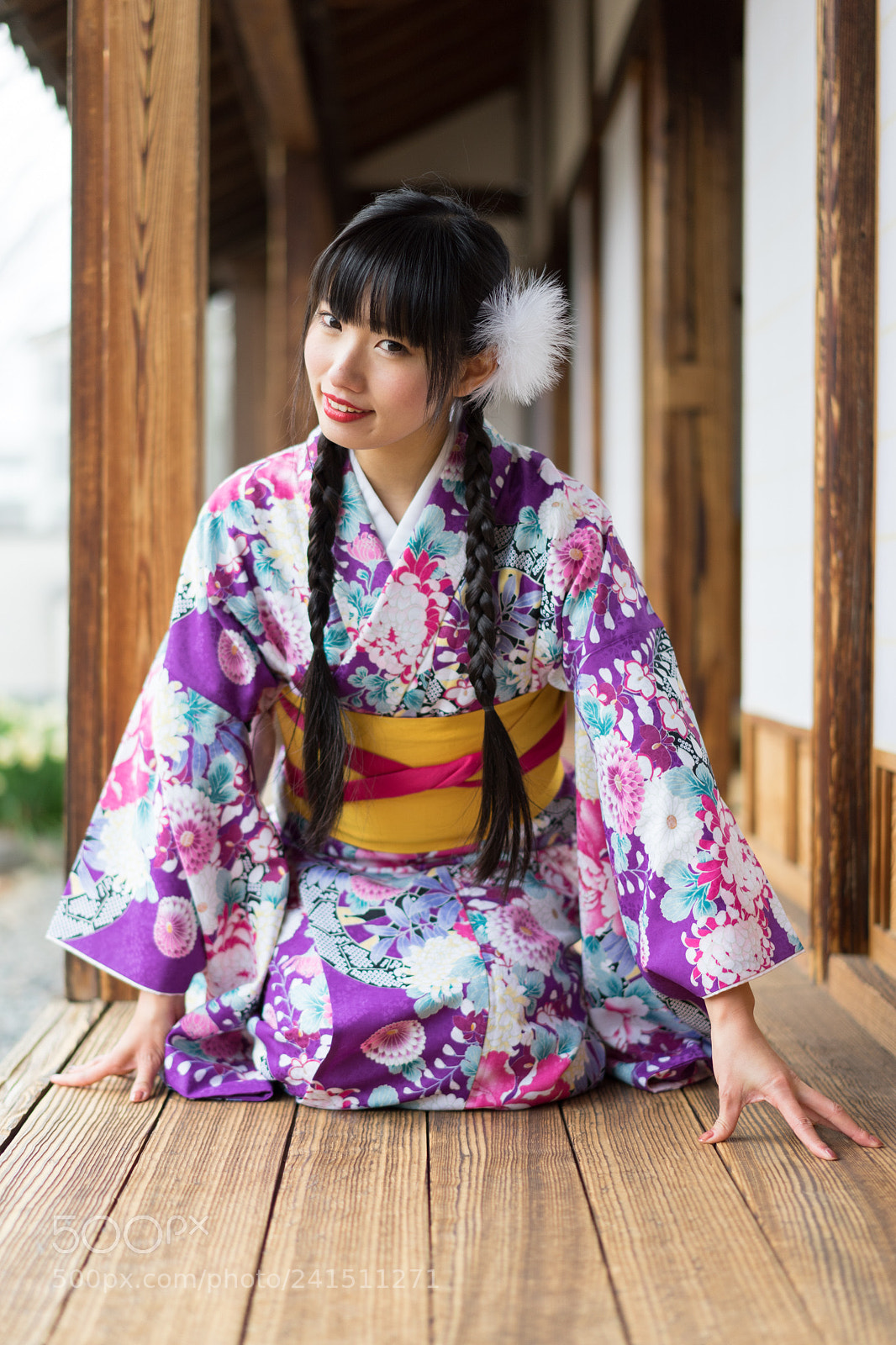 Sony a7 II sample photo. Kimono girl photography
