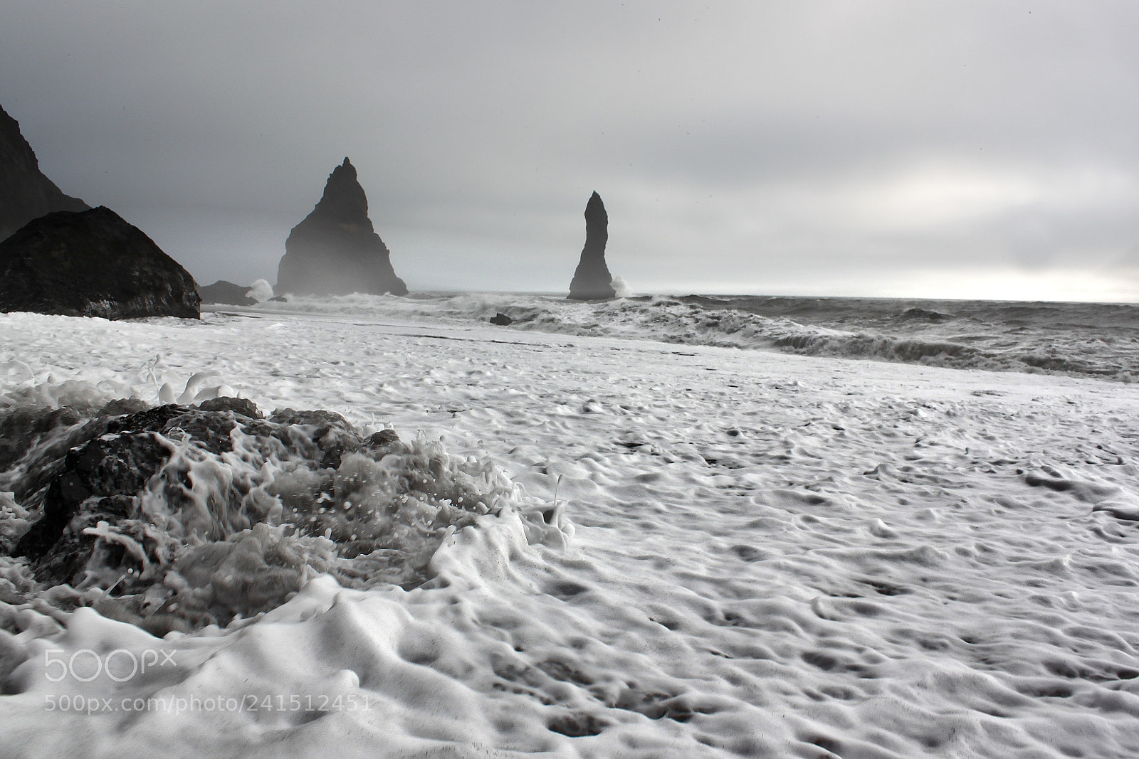 Canon EF-S 18-55mm F3.5-5.6 IS sample photo. Black beach, iceland photography