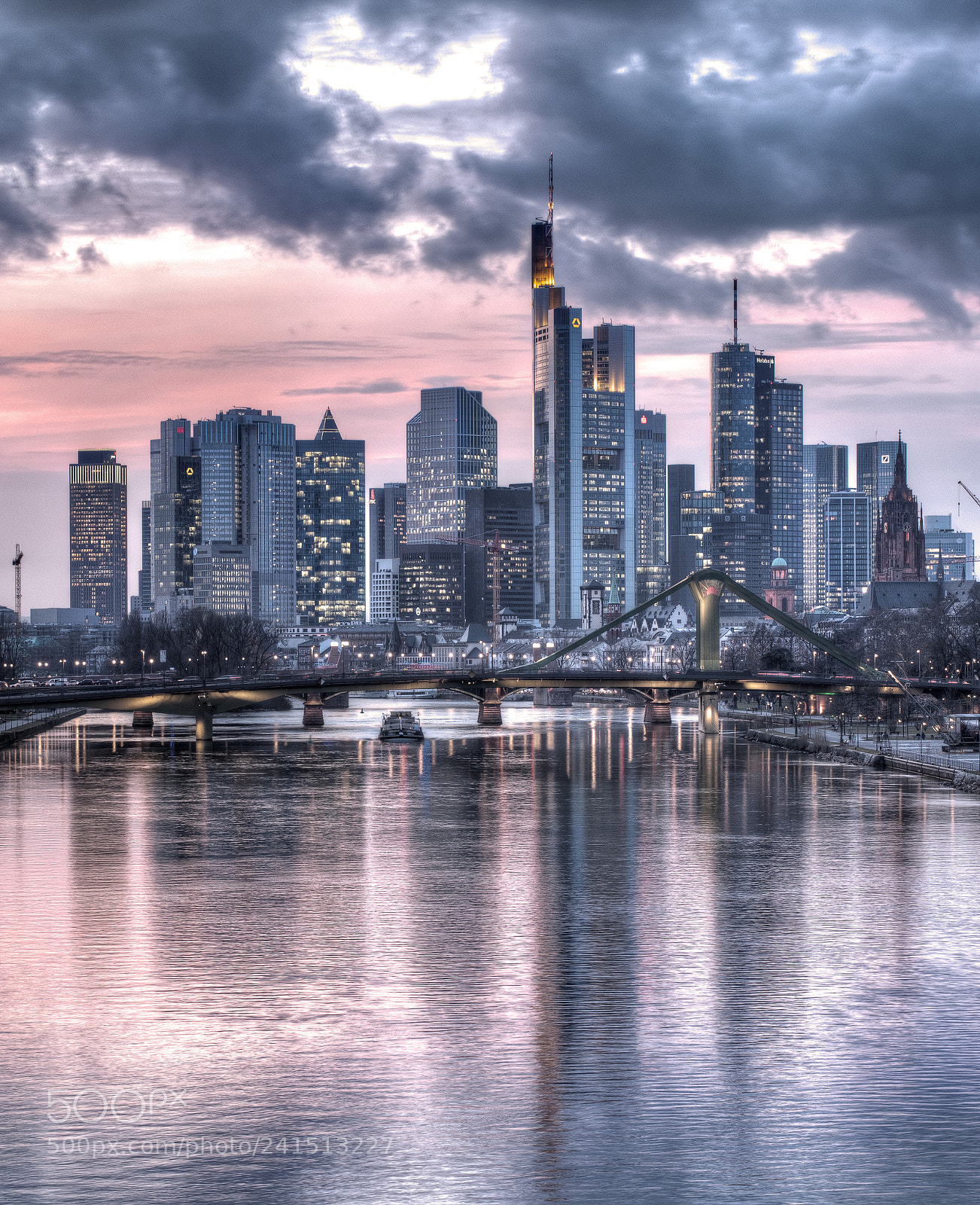 Nikon D700 sample photo. Frankfurt at sunset ii photography