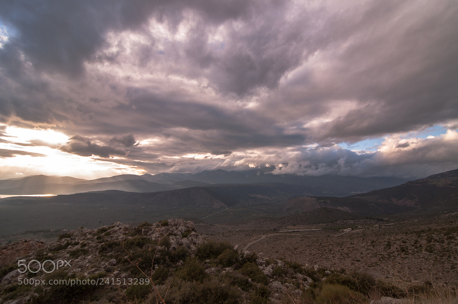 Nikon D90 sample photo. Delfoi sunset photography