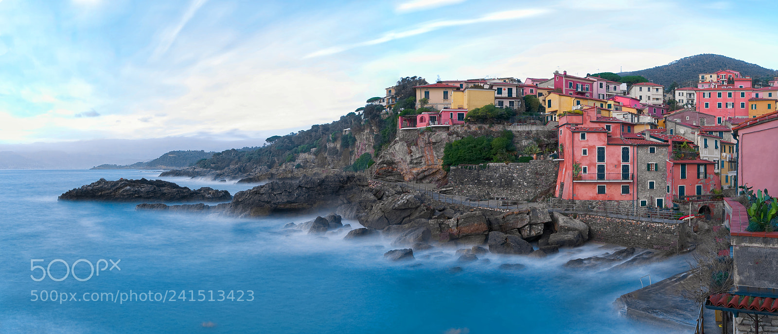 Nikon D90 sample photo. Panorama of fishing village photography