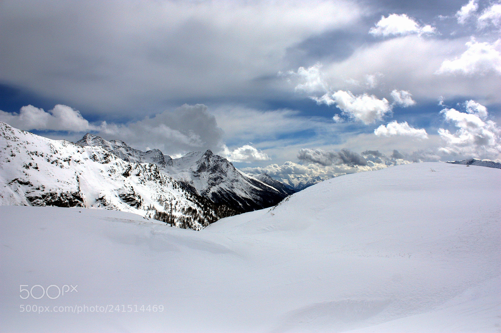 Canon EF-S 18-55mm F3.5-5.6 IS sample photo. Clouds on the alps photography