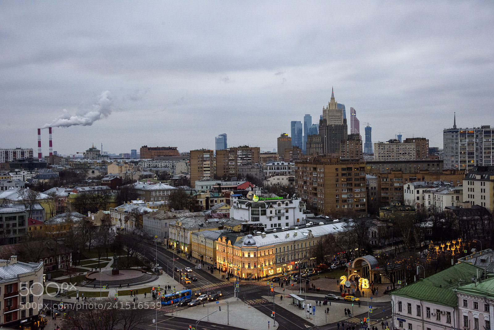 Nikon D810 sample photo. New year moscow photography