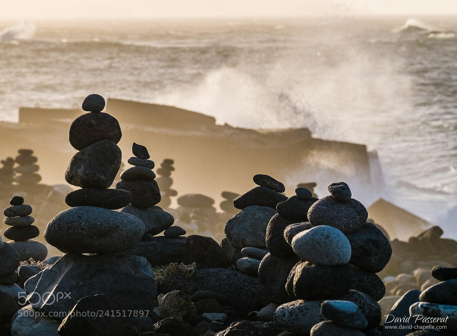 Fujifilm X-E1 sample photo. Stacked stones in puerto photography