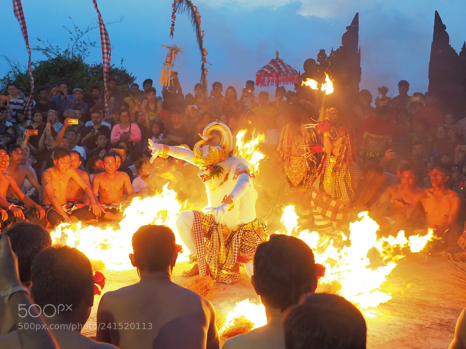 Olympus OM-D E-M1 sample photo. Kecak dance photography